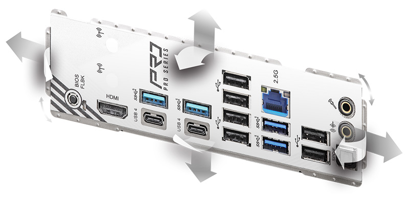 Flexible Integrated I/O Shield